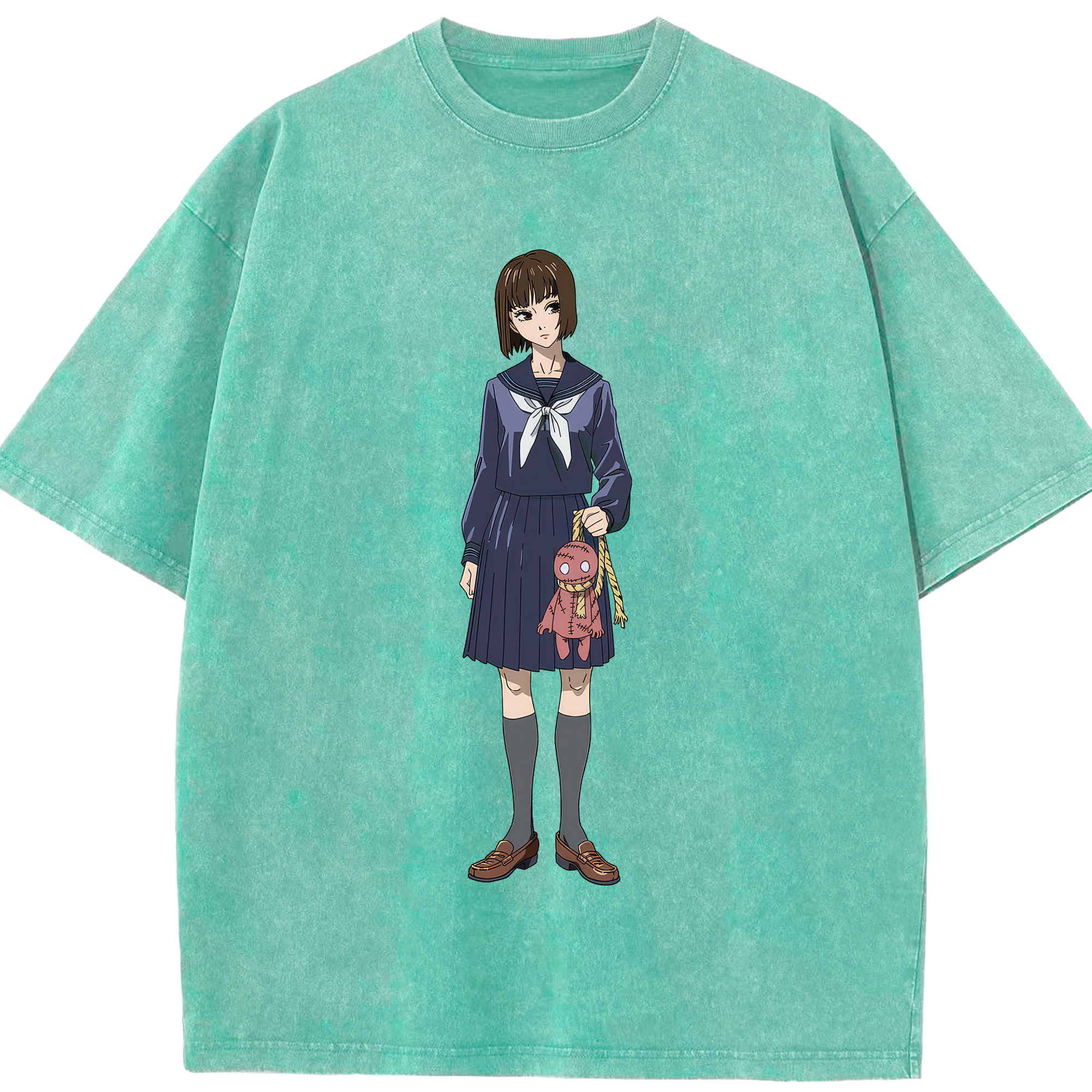 （画像用） 呪術廻戦 Jujutsu Kaisen 綿100% ヴィンテージ風 半袖Tシャツ（フロントプリント）